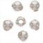 Metalna perla  4 mm srebro