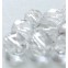 Brušena polirana perla 6 mm kristal