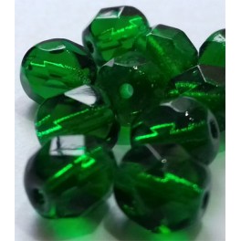 Brušena polirana perla 6 mm emerald
