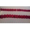Ispucale staklene perle kugla 8 mm crvena-niska 40 cm
